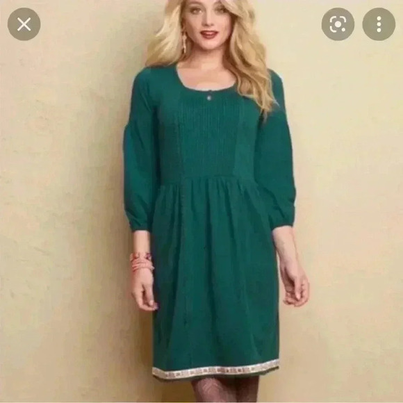 Matilda Jane Nadine Fancy Charlie Green Dress size Small - Picture 1 of 5